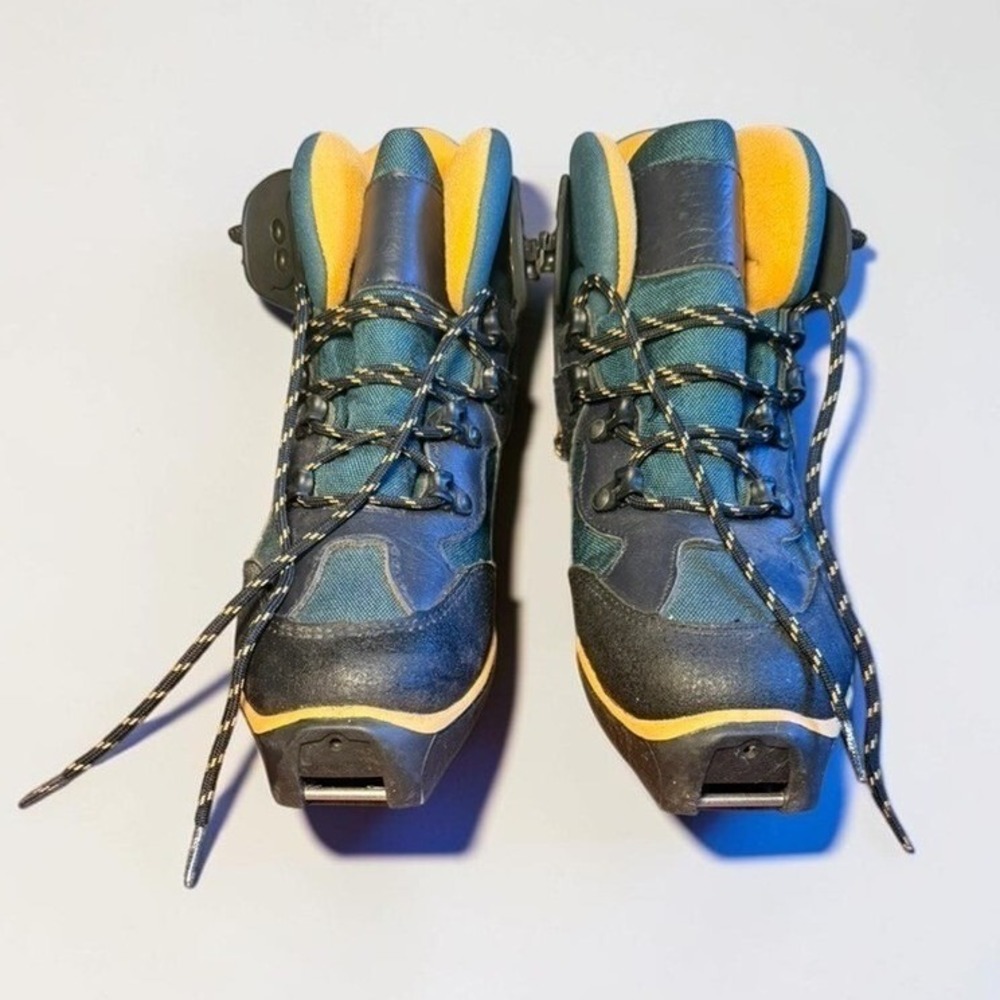 LL Bean SNS Profil Cross Country Ski Boots Teal Black Orange Mens 7 EUR 41 OHU13